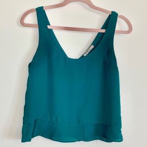 Green layered top